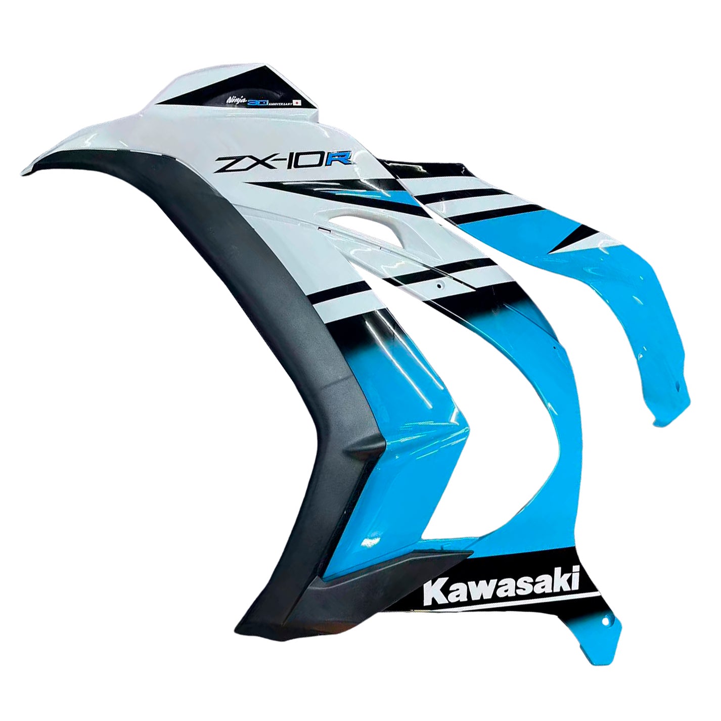 Amotopart Kawasaki 2016-2019 ZX10R Blue White Fairing Kit