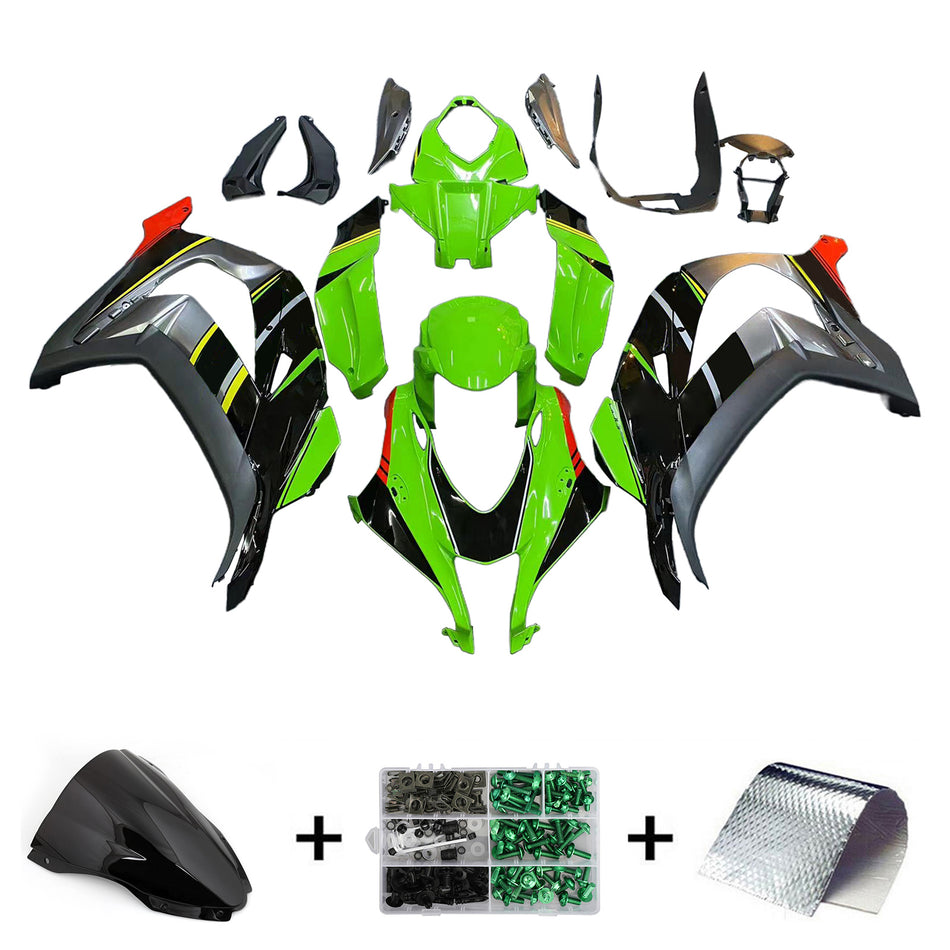 Amotopart Verkleidungsset für Kawasaki ZX10R 2016–2020, Karosserie, Kunststoff, ABS