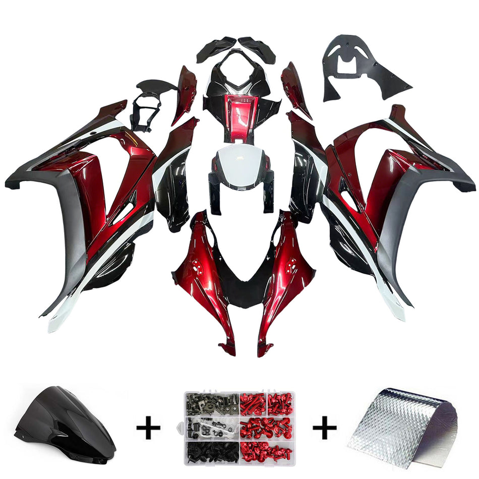 Amotopart Verkleidungsset für Kawasaki ZX10R 2016–2020, Karosserie, Kunststoff, ABS
