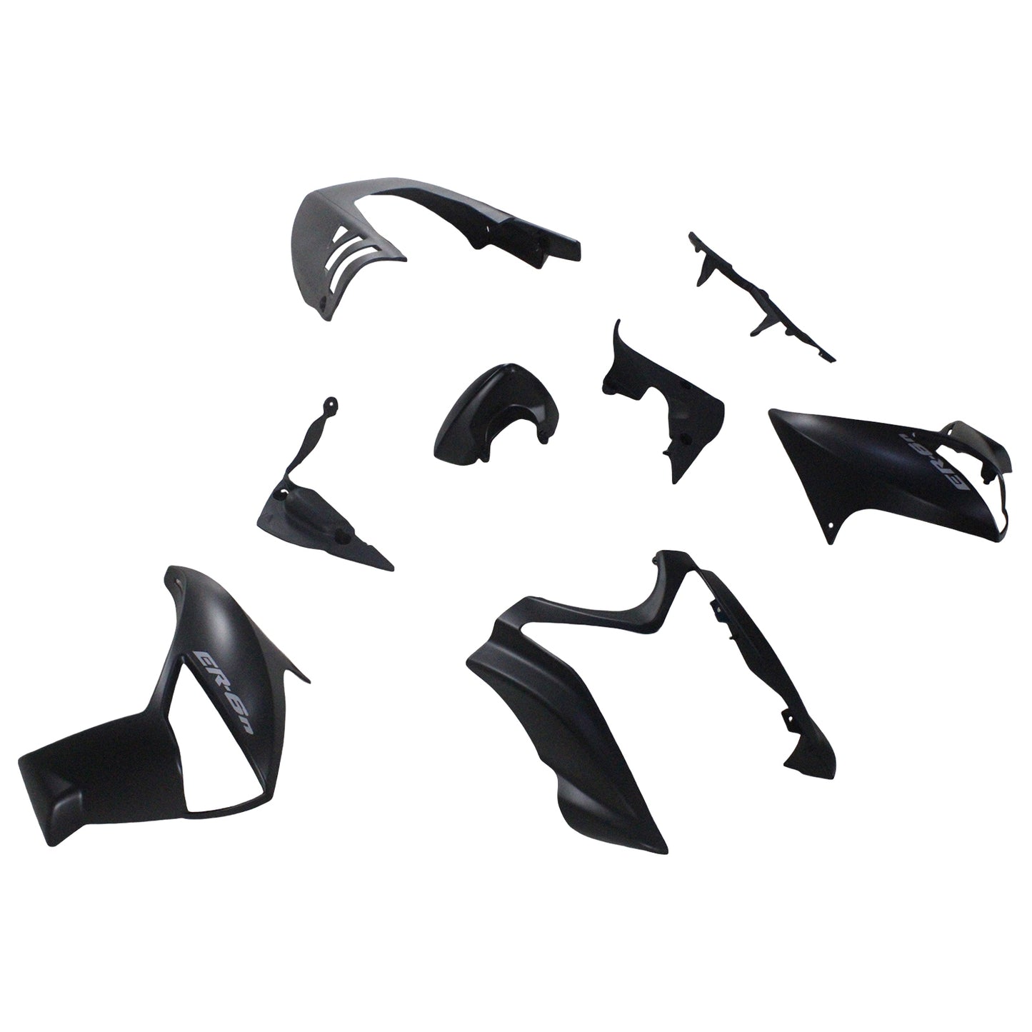 Kit de carénage noir Amotopart Kawasaki 2009-2010 ER6N