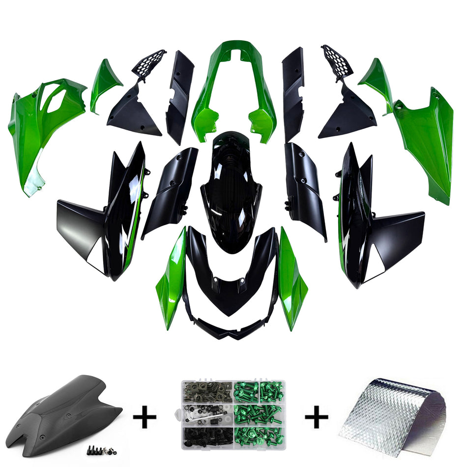 Amotopart Verkleidungsset für Kawasaki Z1000 2010–2013, Karosserie, Kunststoff, ABS