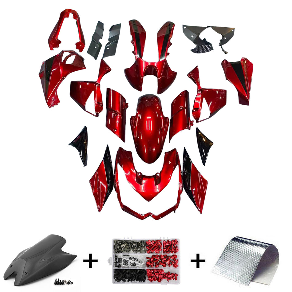 Amotopart Verkleidungsset für Kawasaki Z1000 2010-013, Karosserie, Kunststoff, ABS