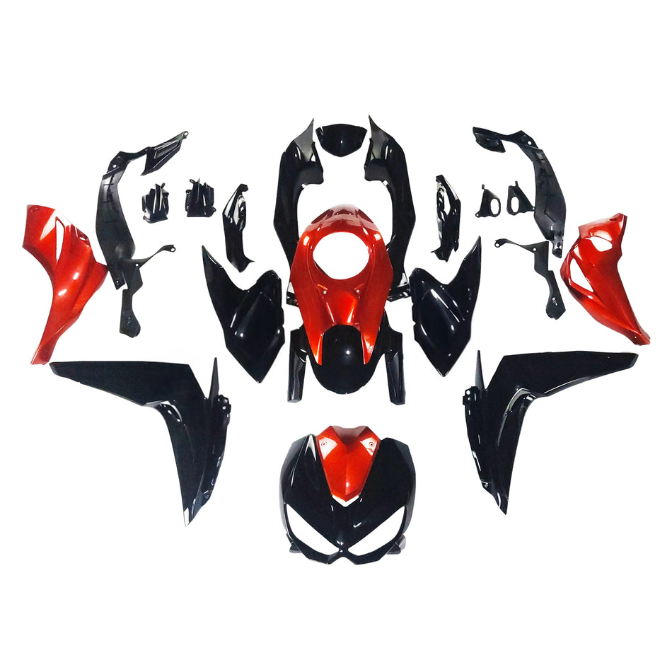 Amotopart Kawasaki 2014-2017 Z1000 Schwarzorange Abzugskit