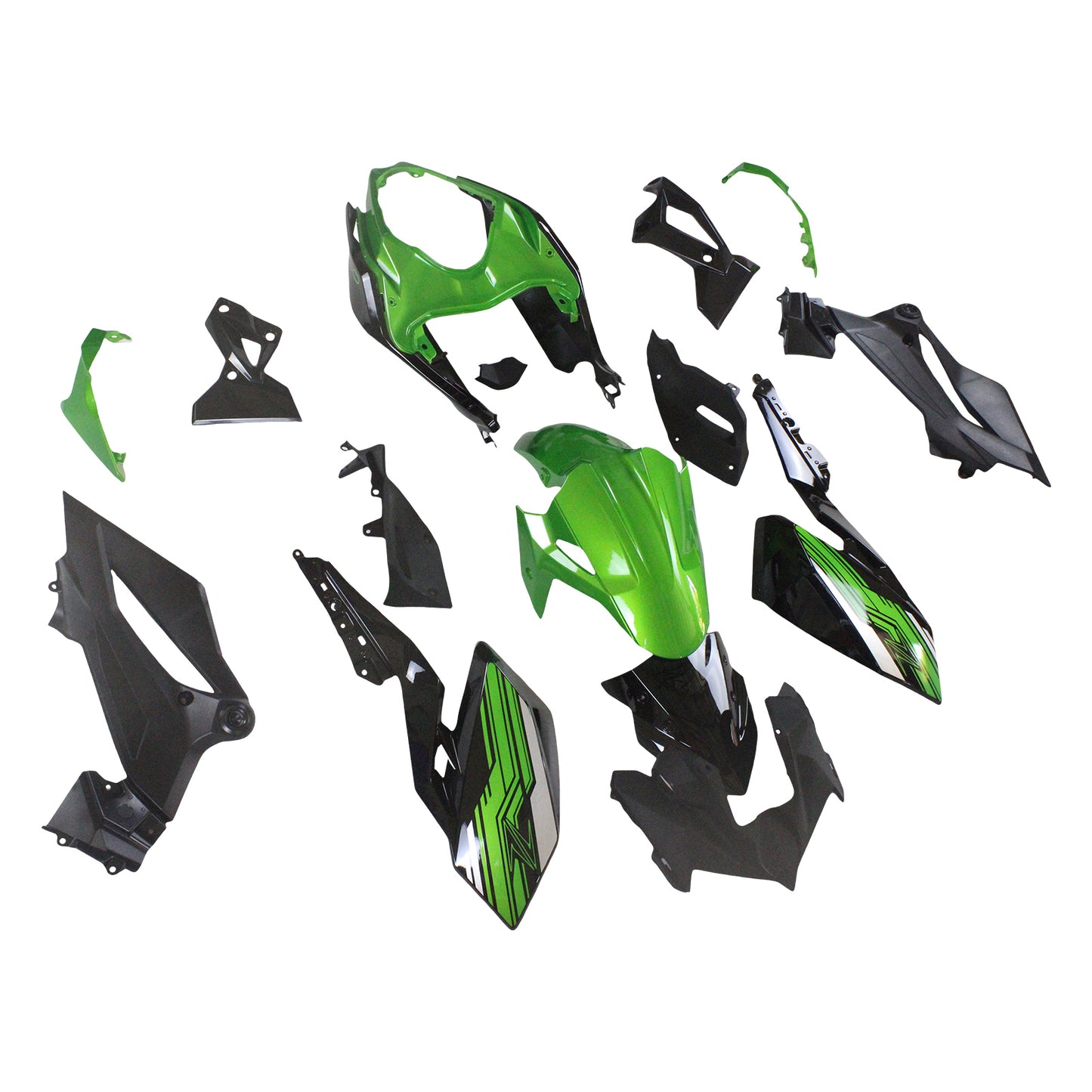 Amotopart Kawasaki 2018-2020 Z400 Kit Déclencheur Vert Noir