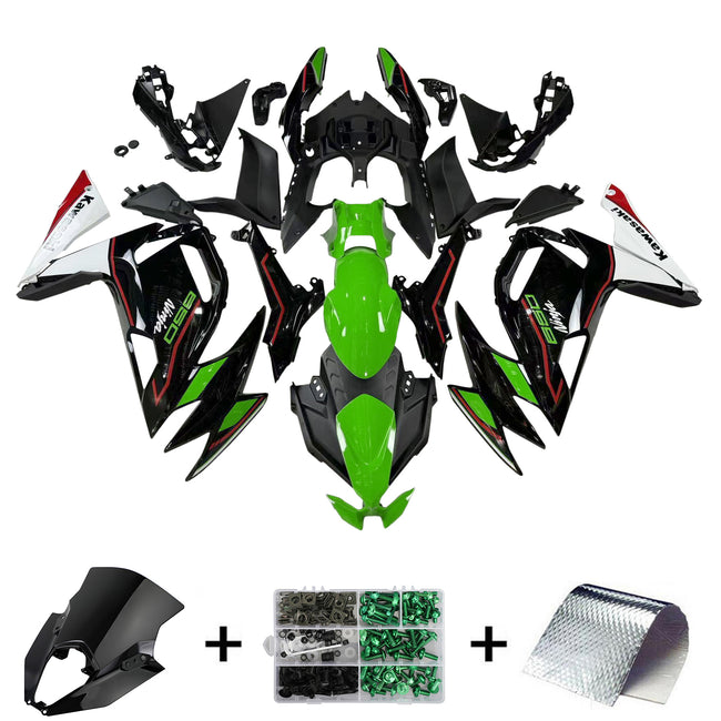 Amotopart Kawasaki ER-6f Ninja650 2020-2022 Kit Carénage Carrosserie ABS