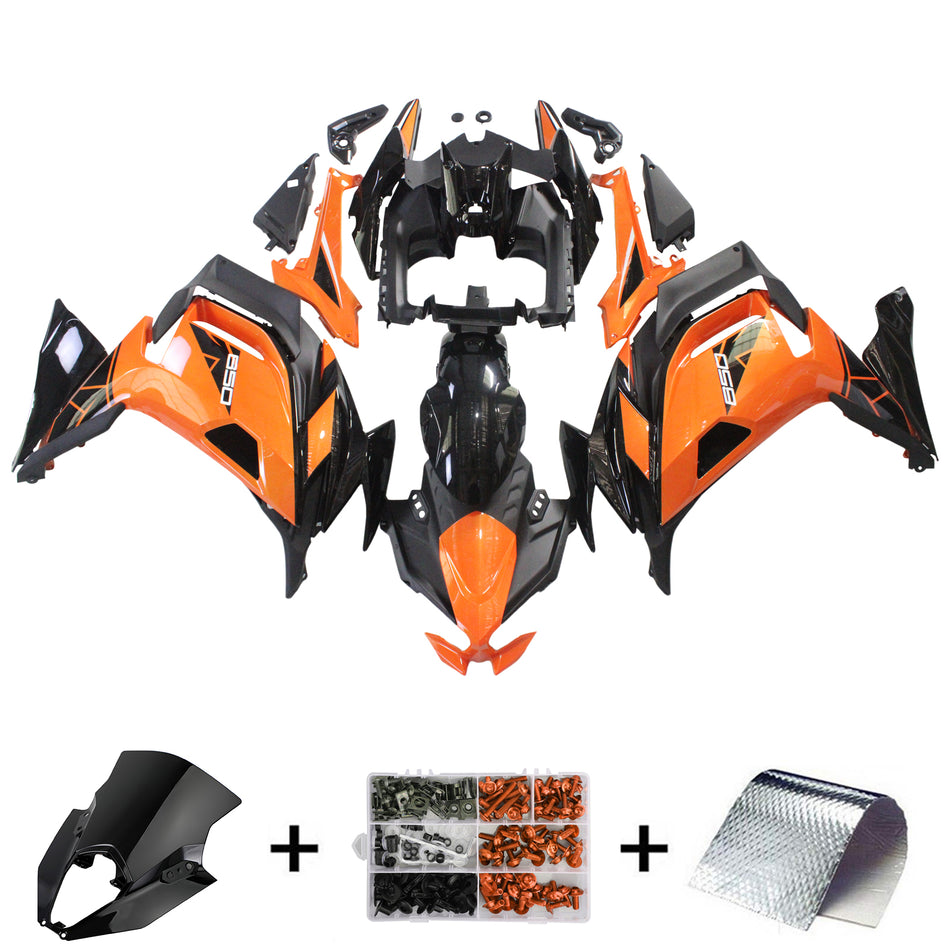 Amotopart Kawasaki ER-6f Ninja650 2020-2023 Verkleidungskit Bodywork ABS