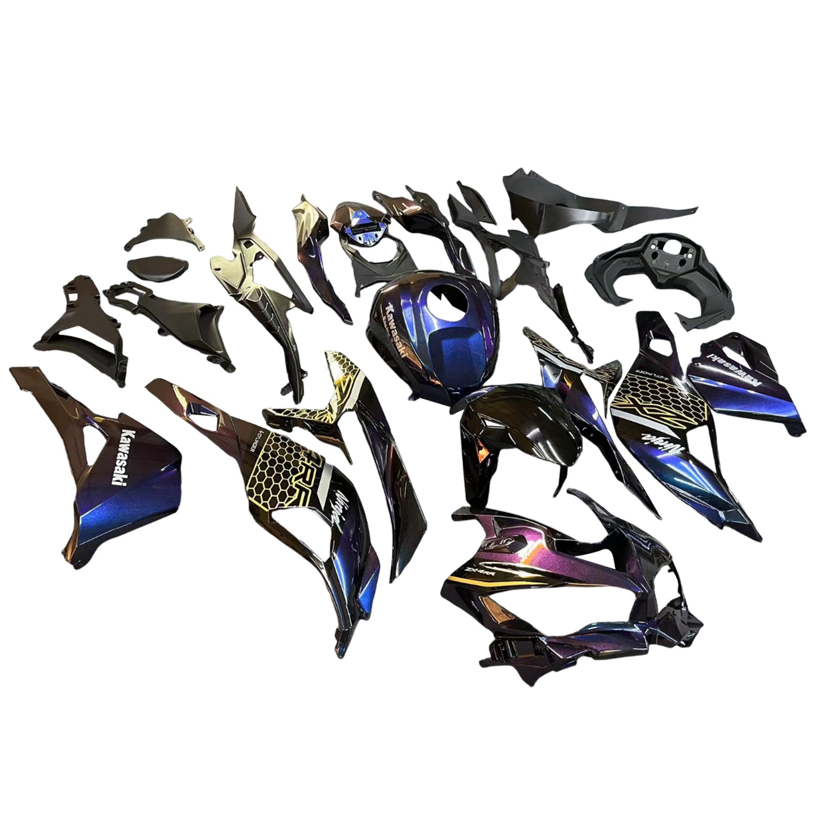 Amotopart Verkleidungsset für Kawasaki Ninja ZX-25R 2020–2021