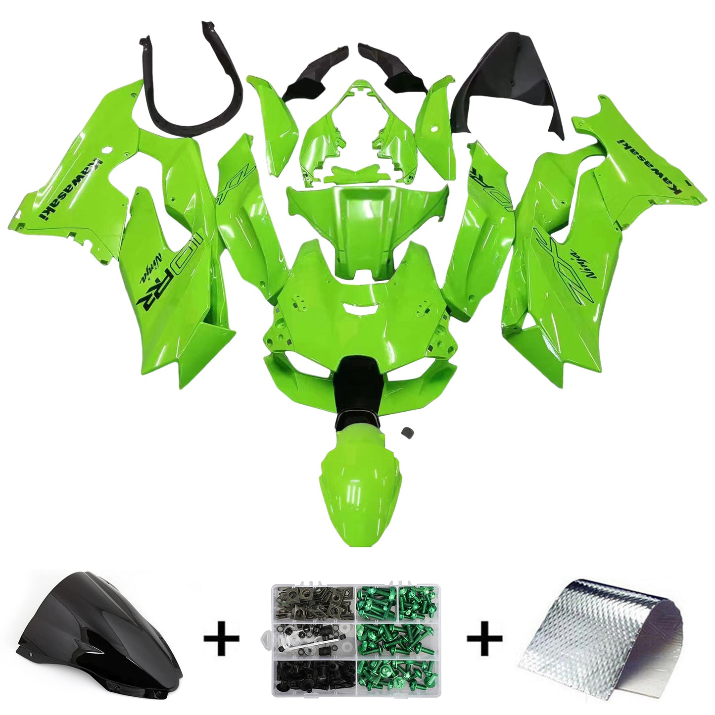 Amotopart Kawasaki ZX-10R ZX10R 2021-2022 Kit de carénage Corps ABS