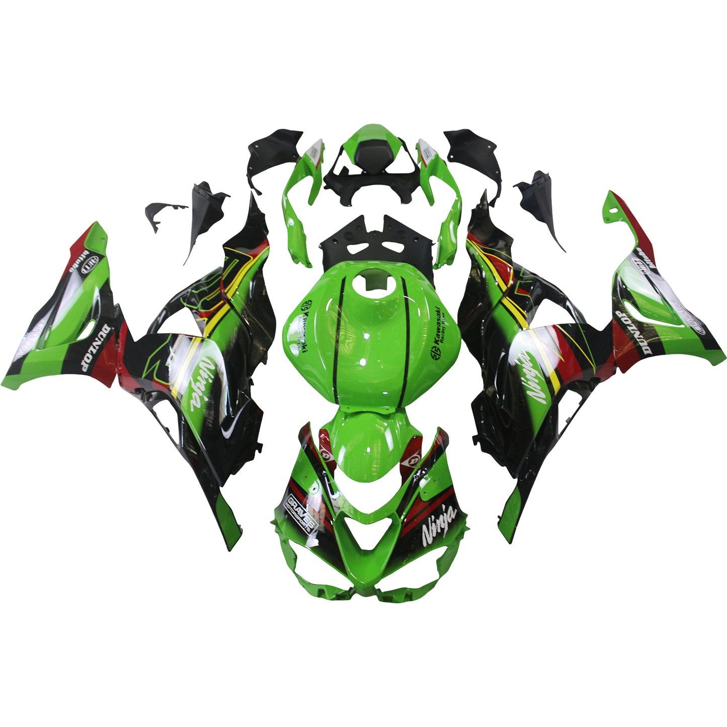 2024 Kawasaki ZX-6R ZX6R Einspritzverkleidungssatz Karosserie Kunststoff ABS