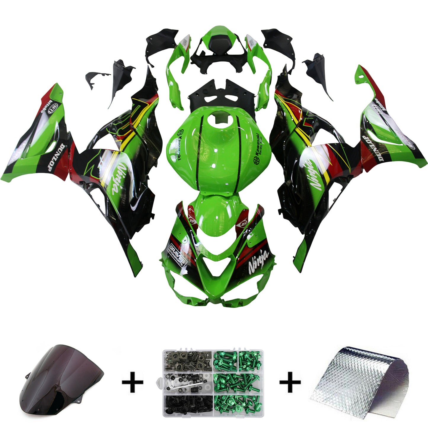 2024 Kawasaki ZX-6R ZX6R Einspritzverkleidungssatz Karosserie Kunststoff ABS