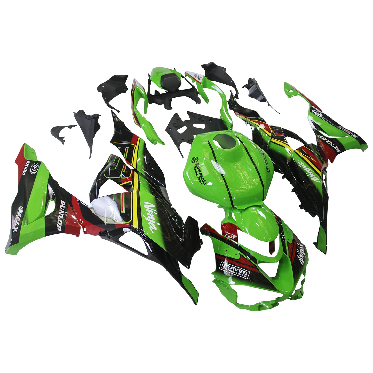 2024 Kawasaki ZX-6R ZX6R Einspritzverkleidungssatz Karosserie Kunststoff ABS