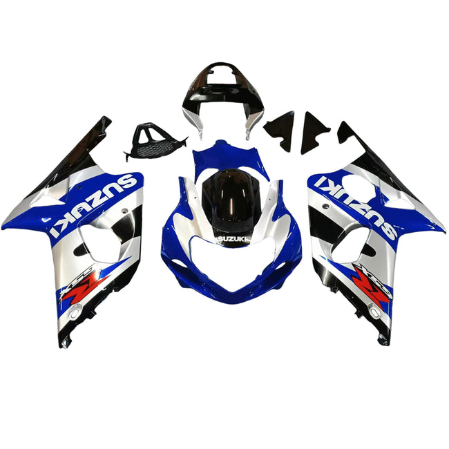 Amotopart 2000-2002 Suzuki GSXR1000 Verkleidung Blue & Sliver Kit