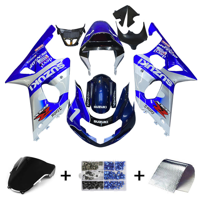 Amotopart Suzuki GSXR1000 2000-2002 Kit de carénage K1 K2