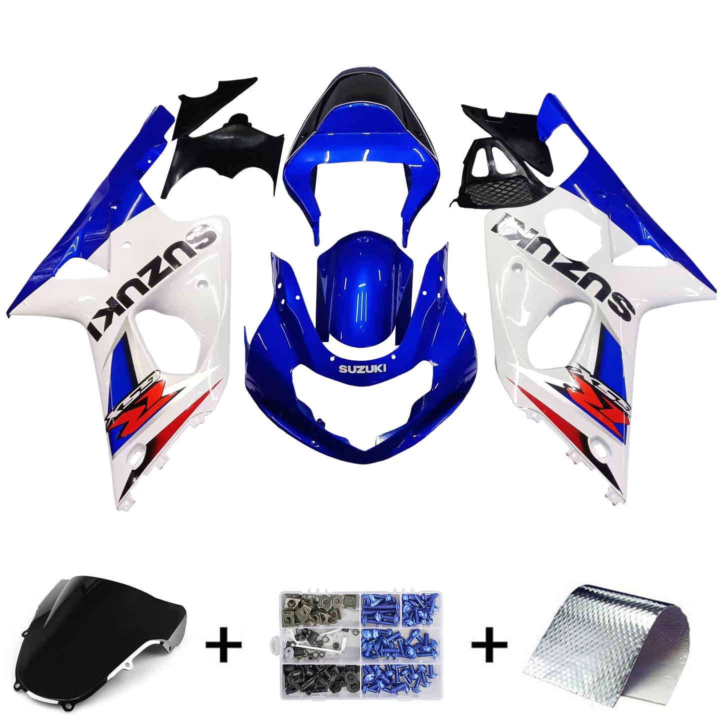 Amotopart Suzuki GSXR1000 2000-2002 Verkleidungskit K1 K2