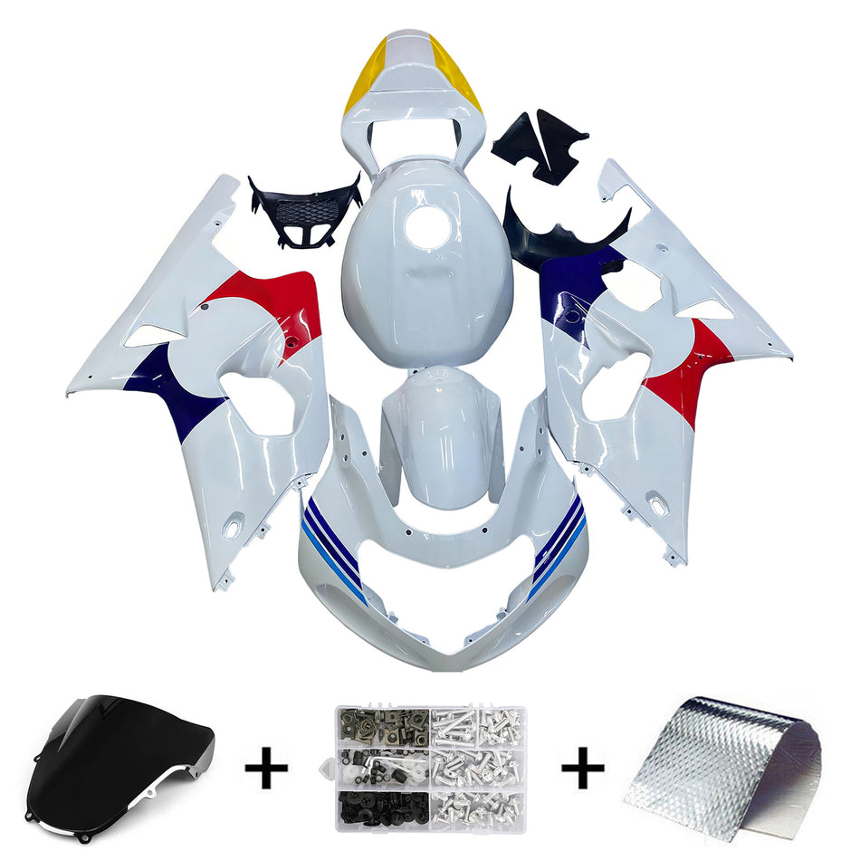 Amotopart Suzuki GSXR1000 2000¨C2002 K1 K2 Verkleidungsset, Karosserie, Kunststoff, ABS