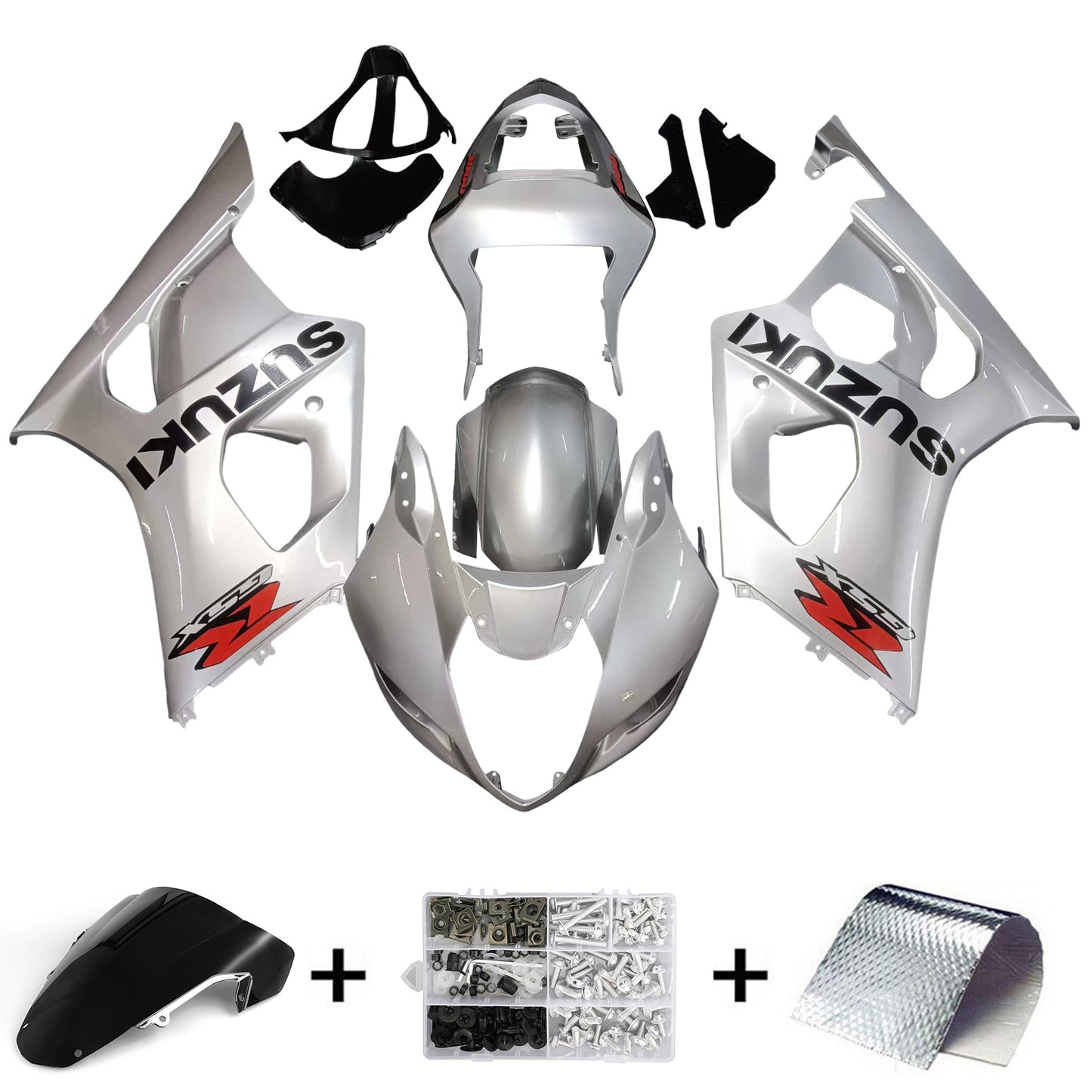 Amotopart 2003-2004 Suzuki GSXR1000 Verkleidungs-Sliver-Kit