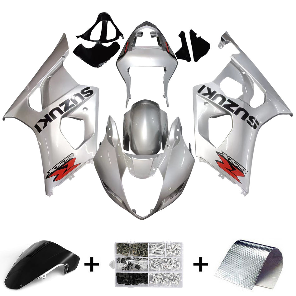 Amotopart 2003-2004 Suzuki GSXR1000 Kit de ruban de carénage