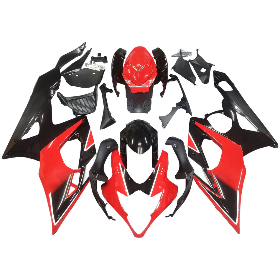 Amotopart 2005-2006 Suzuki GSXR1000 Verkleidung Red & Black Kit