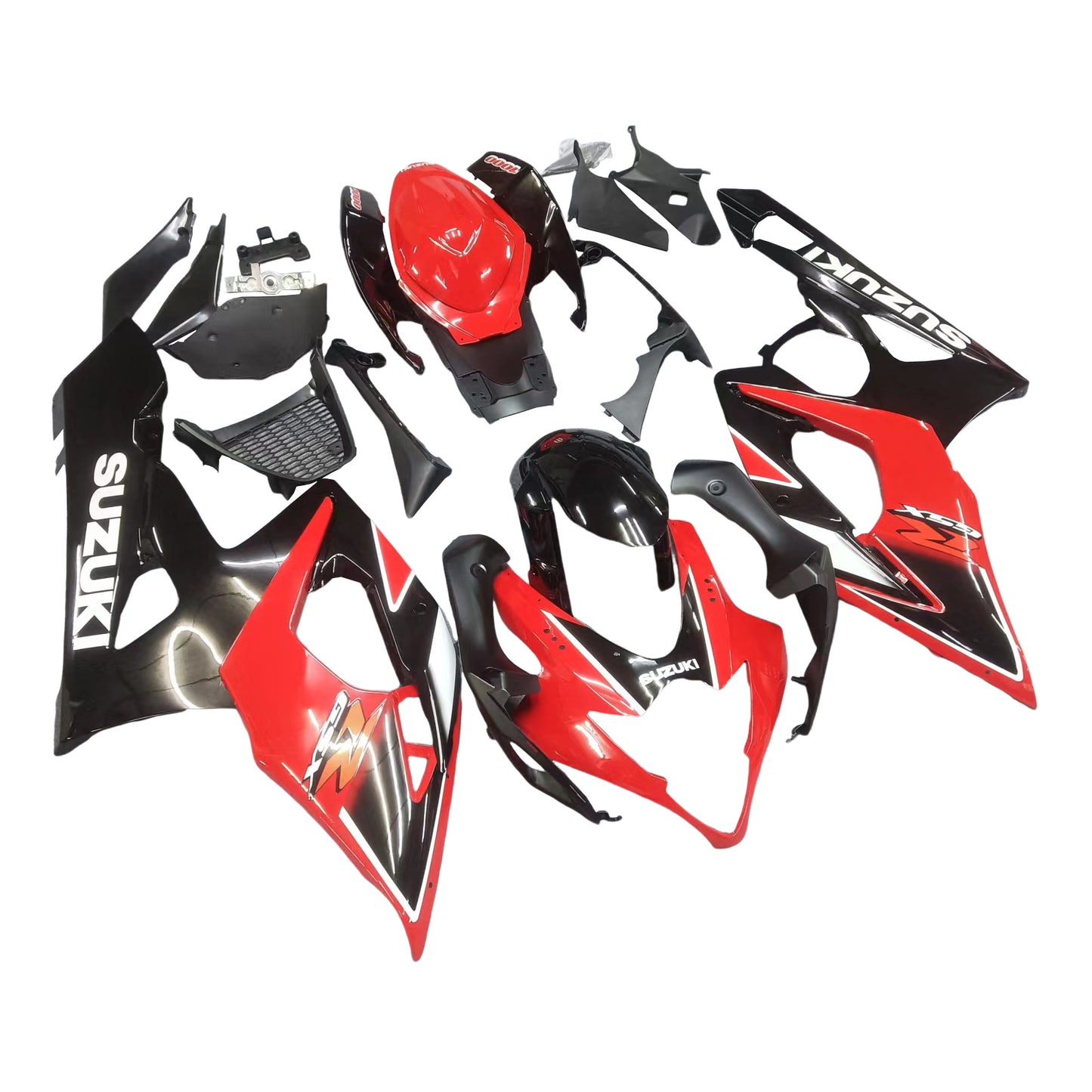 Amotopart 2005-2006 Suzuki GSXR1000 Kit de carénage rouge et noir