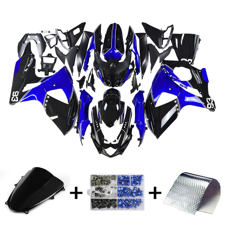 Amotopart Suzuki GSXR1000 2009绡揅2016 K9 Verkleidungsset, Karosserie, Kunststoff, ABS