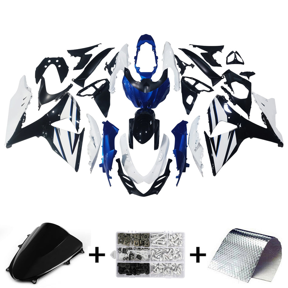 Amotopart Suzuki GSXR1000 2009¨C2016 K9 Verkleidungsset, Karosserie, Kunststoff, ABS