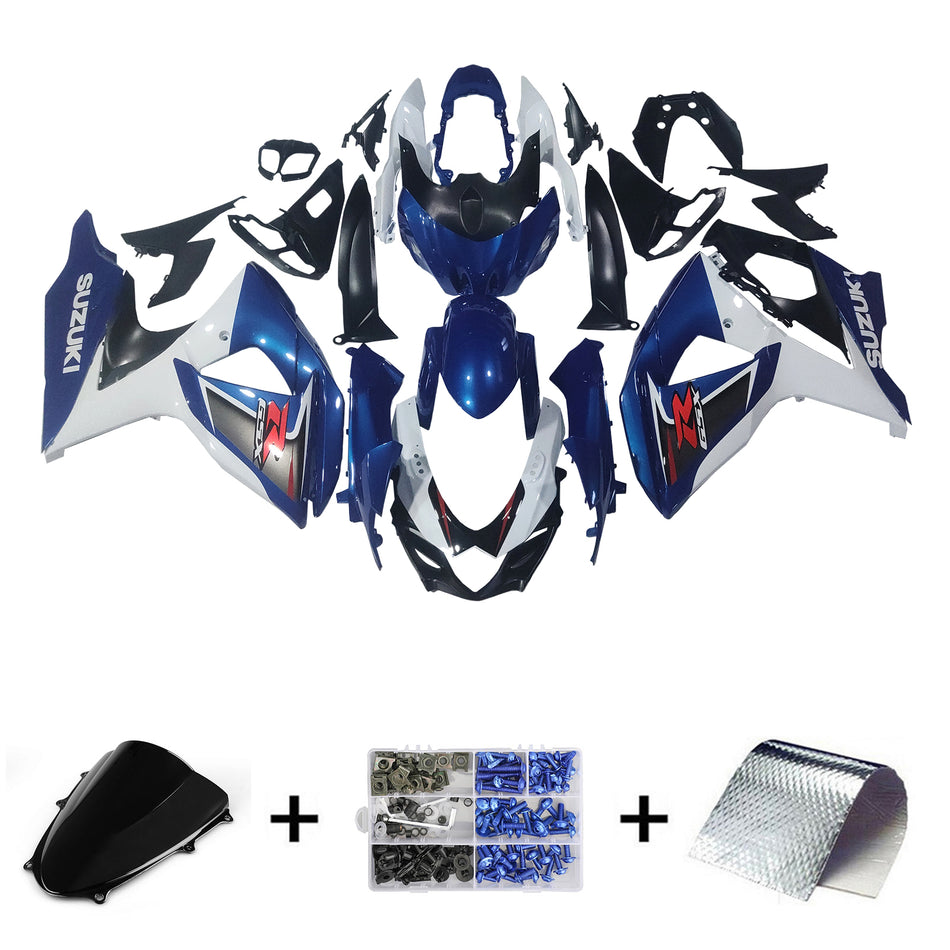 2009–2016 Suzuki GSXR1000 K9 Einspritzverkleidungs-Set, Karosserie, Kunststoff, ABS