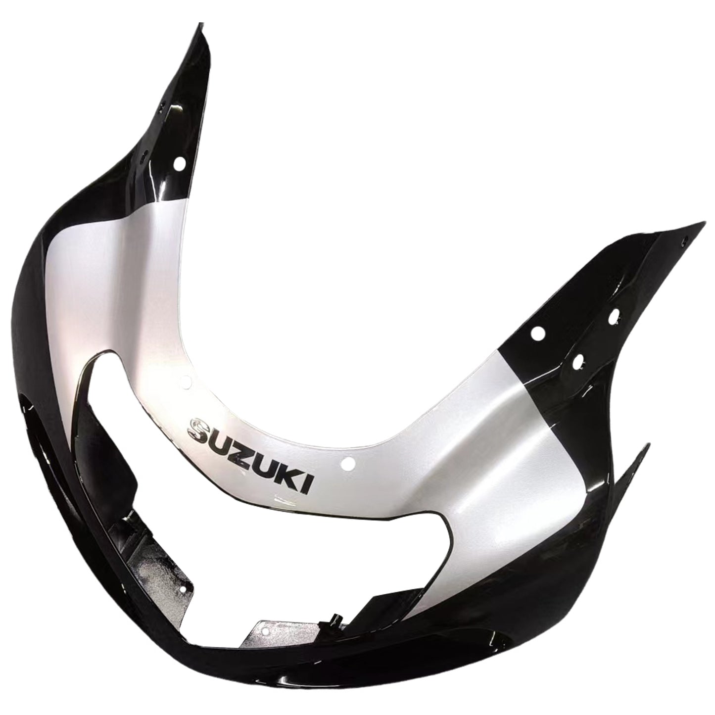 Amotopart Verkleidung Suzuki 600 2001-2003 Verkleidung Black & Silver GSXR Racing Kiting Kit