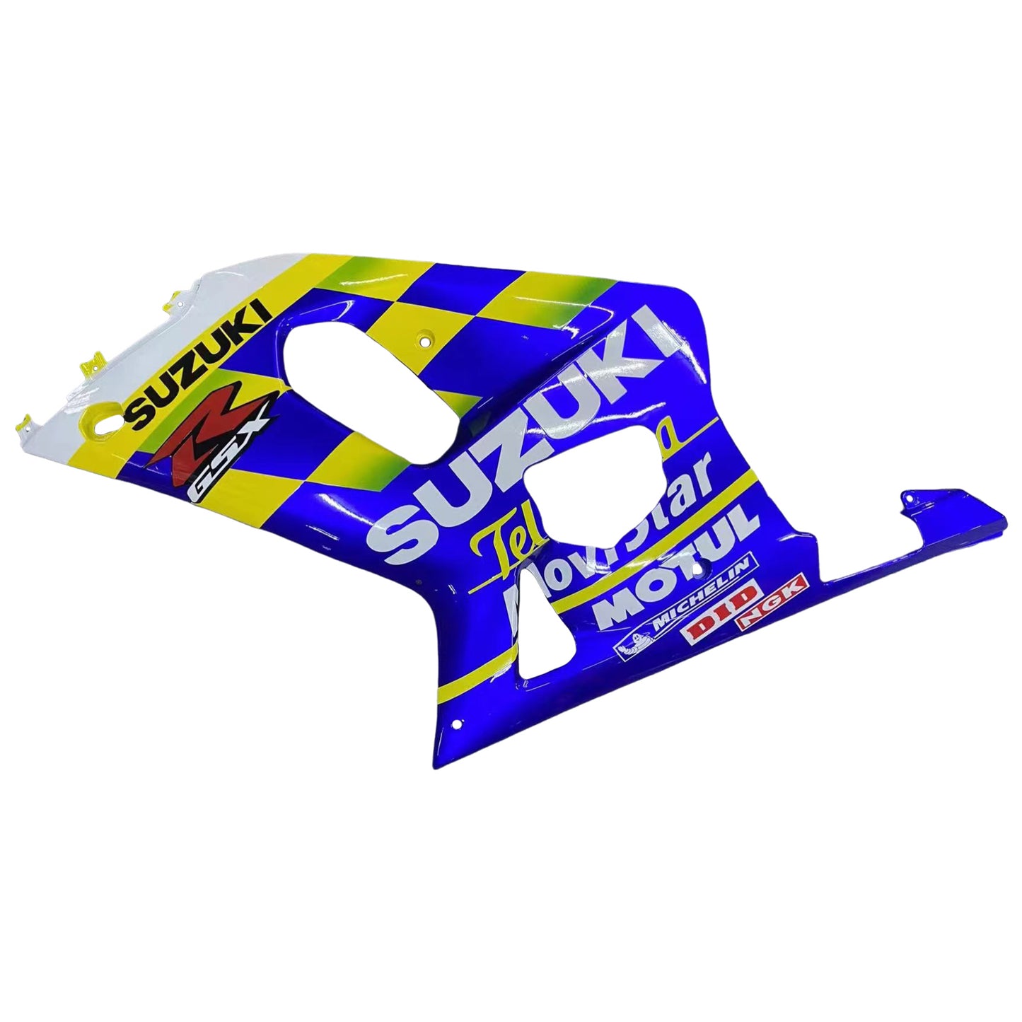 Amotopart Verkleidung Suzuki GSXR 600 2001-2003 Verziehung Movistar Racing Blue Verkleidung Kit