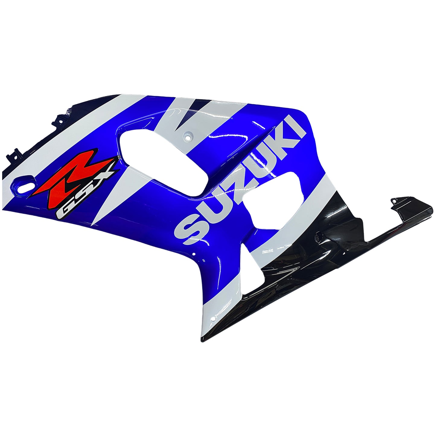 Amotopart-Verkleidungen Suzuki GSXR600 2001-2003 Verkleidungsverkleidung Blue White Schwarzverkleidung Kit