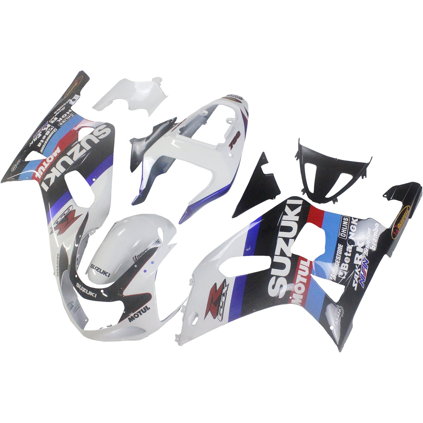 Amotopart-Verkleidungen Suzuki GSXR 600 2001-2003 Verkleidung Multi-Color GSXR Racing Abzugskit