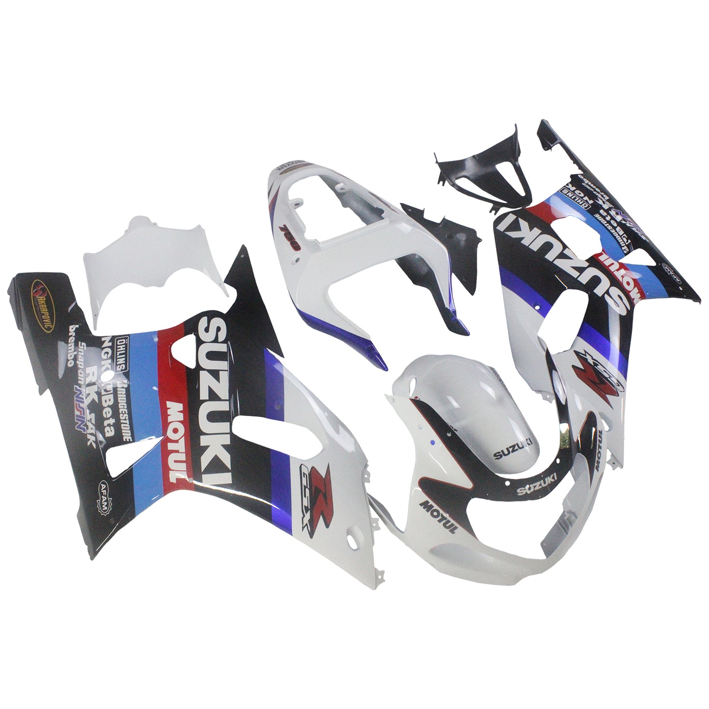 Amotopart-Verkleidungen Suzuki GSXR 600 2001-2003 Verkleidung Multi-Color GSXR Racing Abzugskit