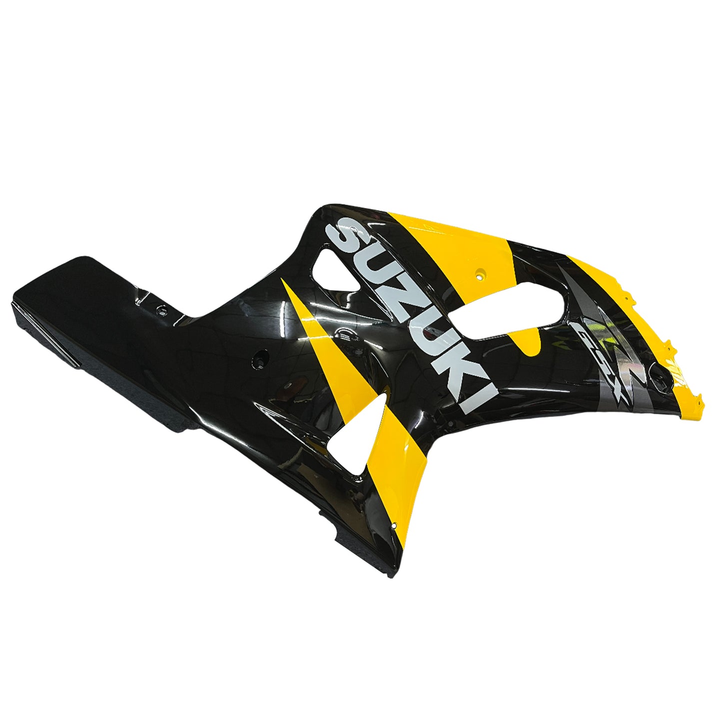 Amotopart Verkleidung Suzuki 600 2001-2003 Verkleidung GSXR Racing Black & Yellow Fearing Kit