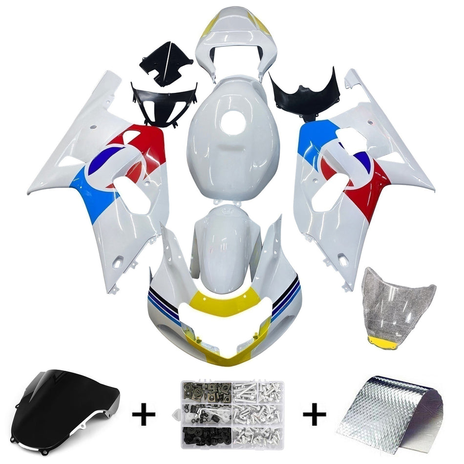 Amotopart Suzuki GSXR600 GSXR750 2001–2003 K1 Verkleidungsset, Karosserie, Kunststoff, ABS