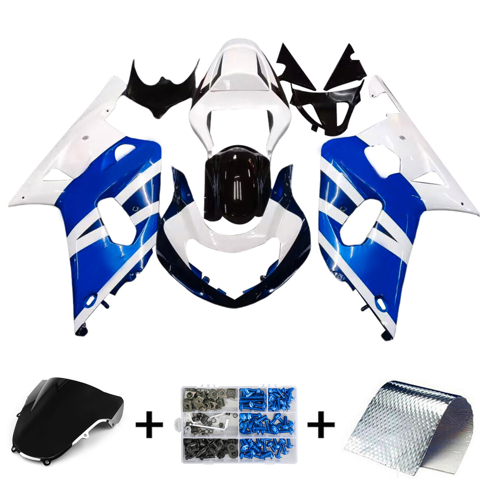 Amotopart Suzuki GSXR600 2001-2003 Verkleidungskit Karosserie Plastikabs