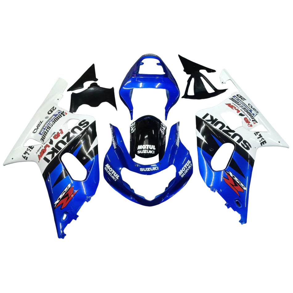 Amotopart 2001-2003 Suzuki GSXR750 Carénage Bleu et Noir Multi Kit