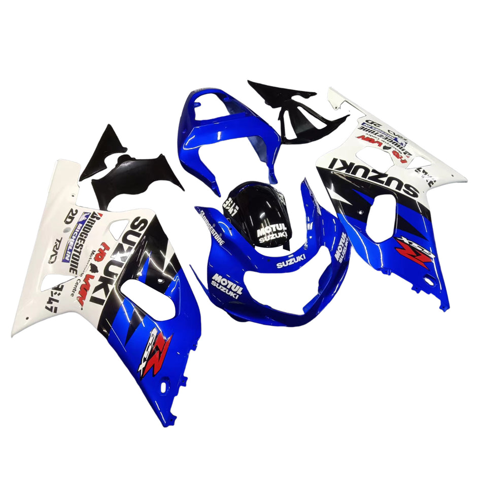 Amotopart 2001-2003 Suzuki GSXR750 Carénage Bleu et Noir Multi Kit