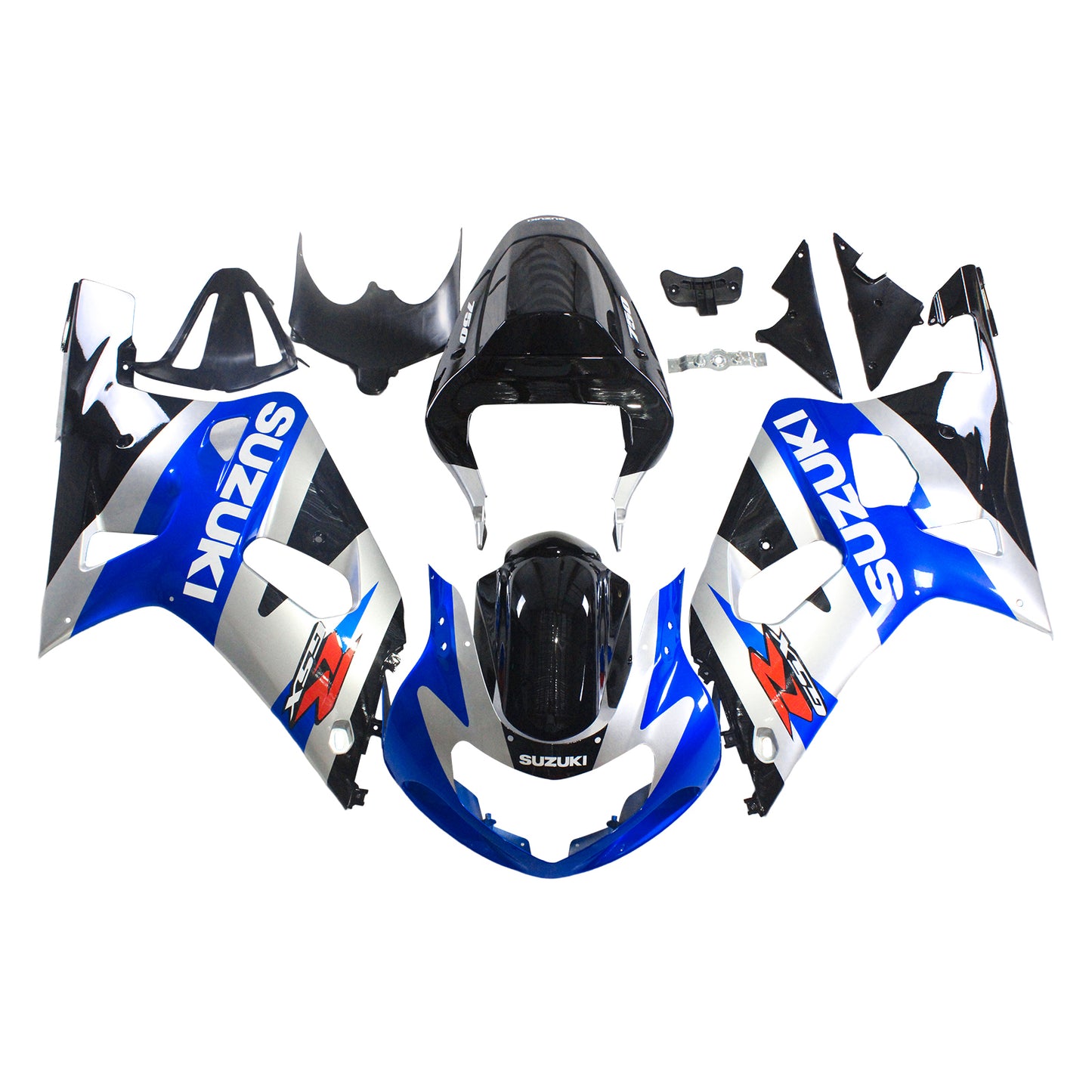 Amotopart Suzuki GSXR750 2001-2003 Verkleidungskit Karosserie Plastik