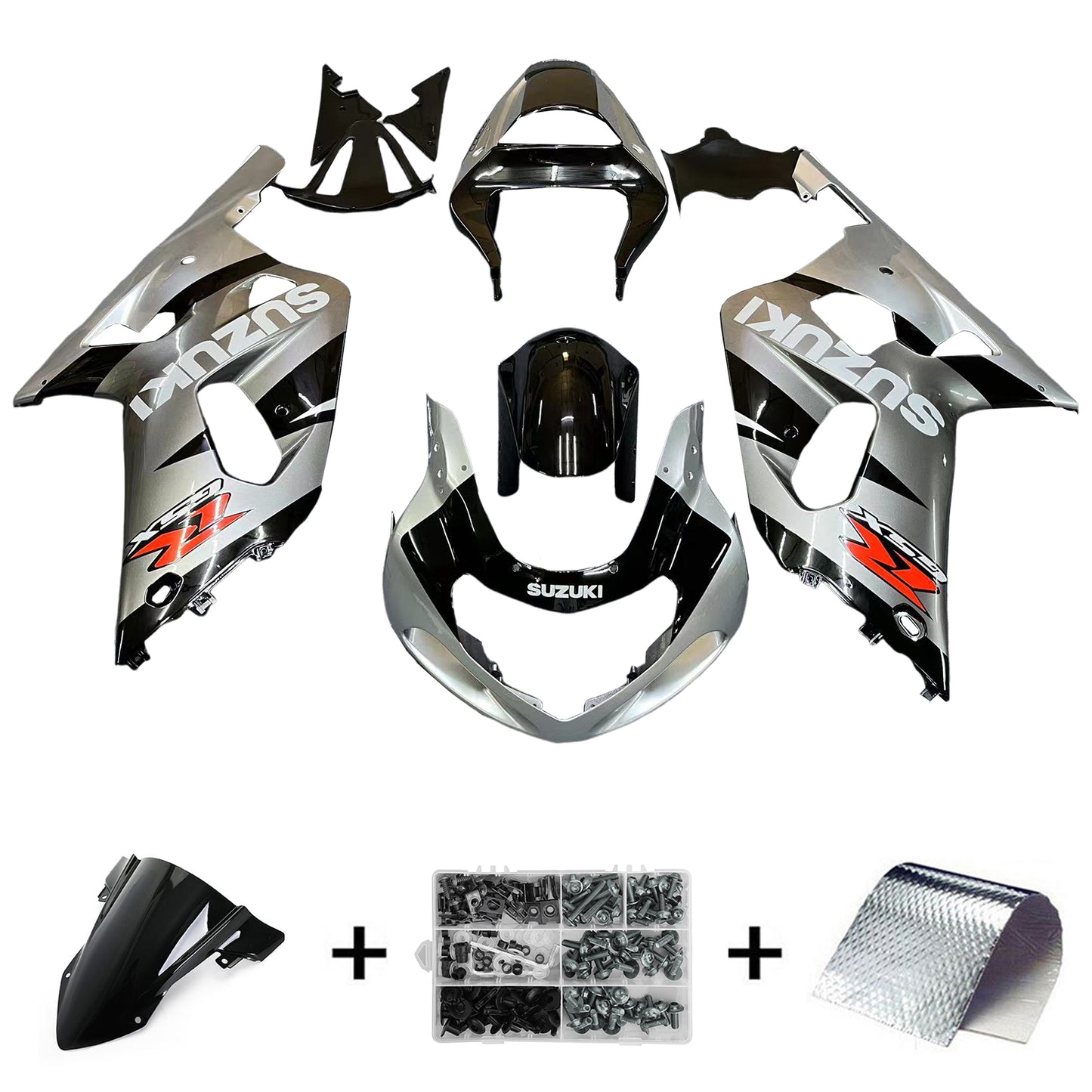 Amotopart Suzuki GSXR750 2001-2003 Verkleidungskit Karosserie Plastik