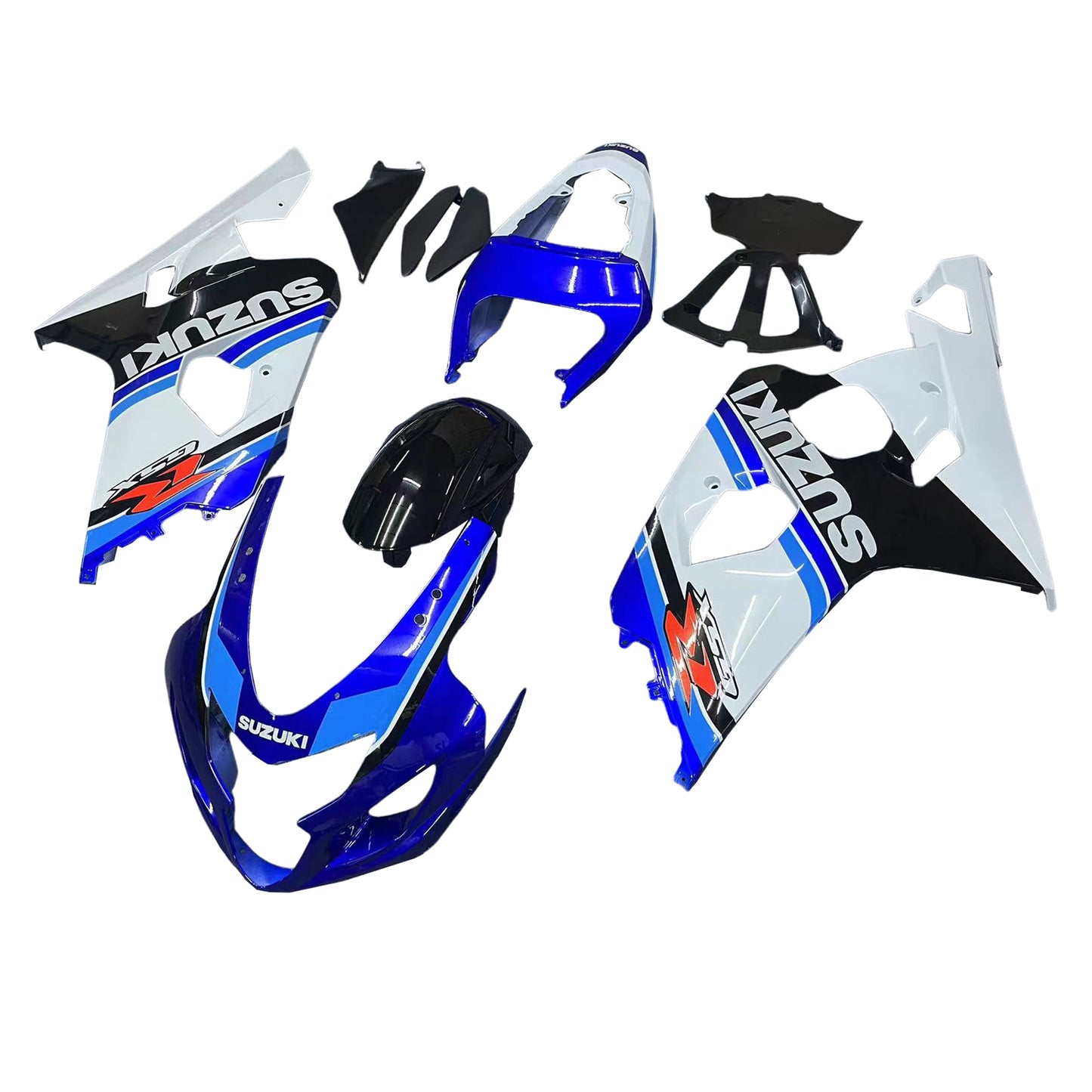 Amotopart-Funkeln 2004-2005 Suzuki GSXR 600 750 Blue White Black GSXR Rennen Generisches Rennen