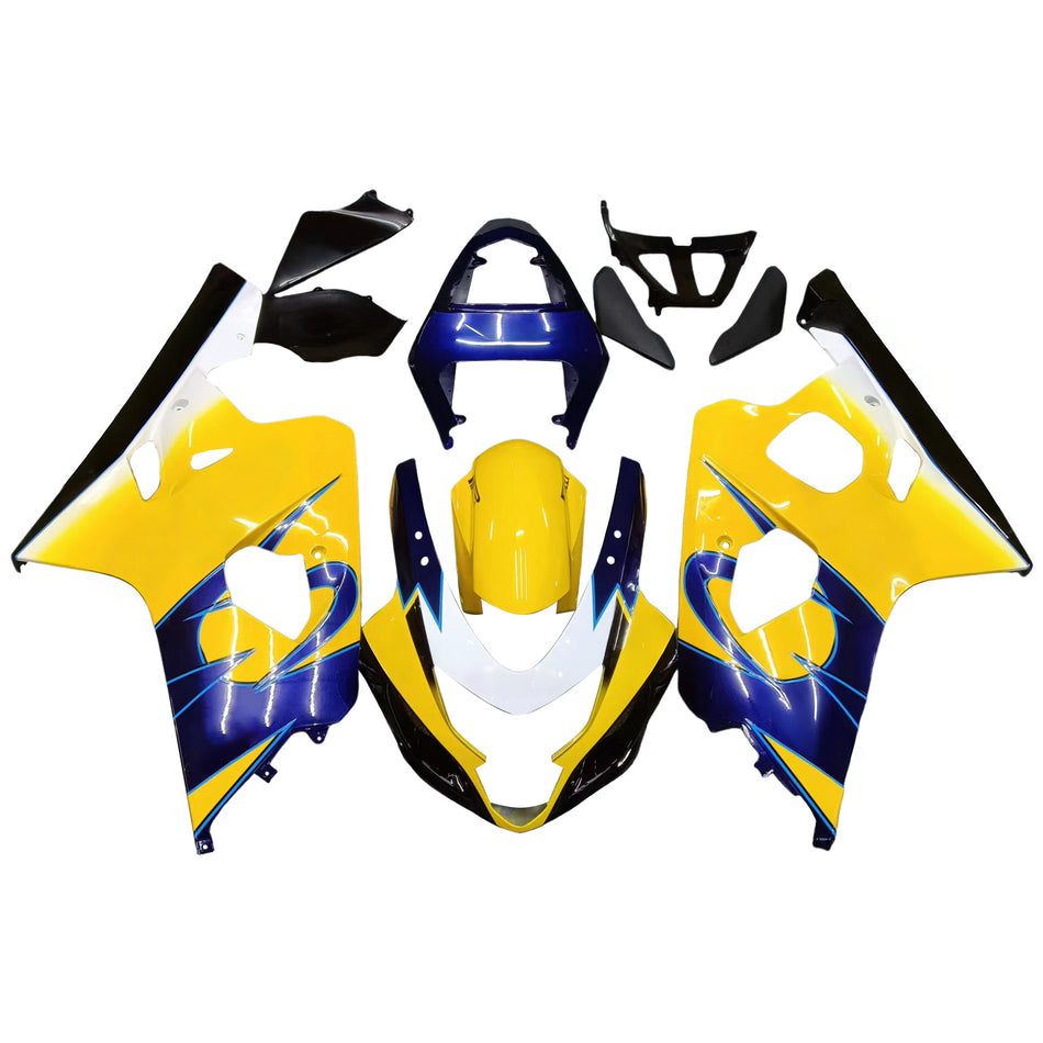 AMOTOPART FARKINGS 2004-2005 SUZUKI GSXR 600 750 Yellow Blue Corona GSXR Rennsport Generikum