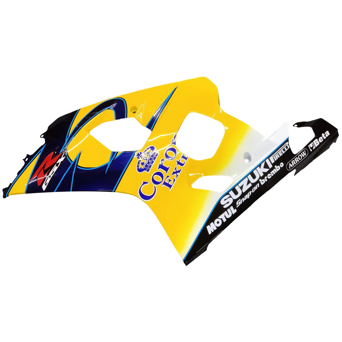 AMOTOPART FARKINGS 2004-2005 SUZUKI GSXR 600 750 Yellow Blue Corona GSXR Rennsport Generikum