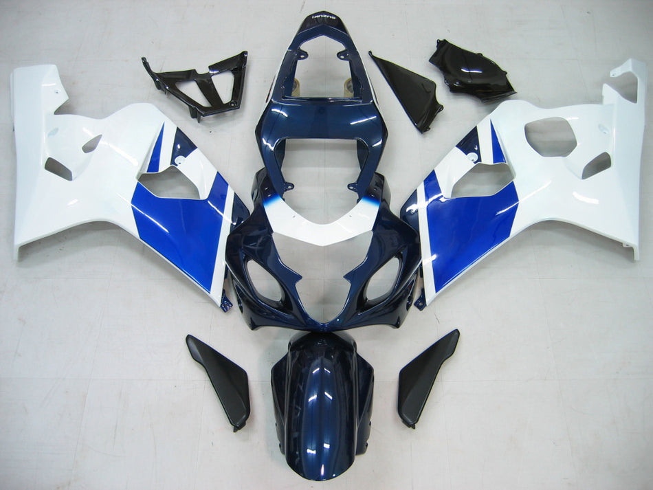 Amotopart 2004-2005 GSXR600/750 Suzuki Verkleidung Blue & White Kit