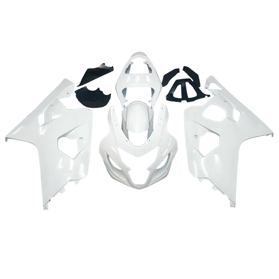 AMOTOPART FARKINGS 2004-2005 SUzuki GSXR 600 750 Weißes Metallic GSXR Rennsport Generic