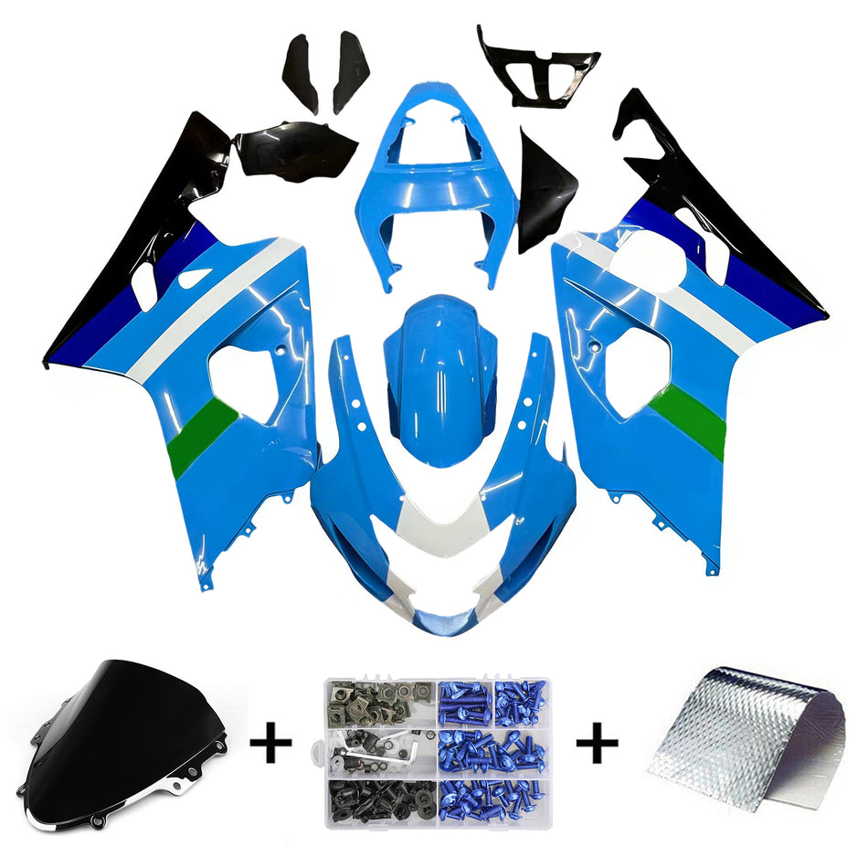 Amotopart-Funkeln 2004-2005 Suzuki GSXR 600 750 Blue Rizla Suzuki GSXR RACING generic