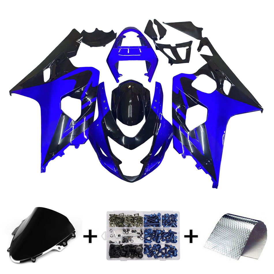 Amotopart-Funkeln 2004-2005 Suzuki GSXR 600 750 Blue Black GSXR Rennsport Generika