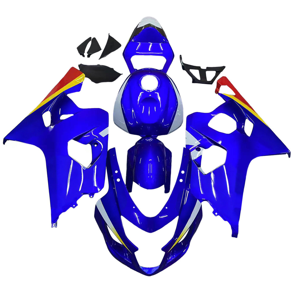 Amotopart Suzuki GSXR 600/750 2004–2005 K4 Verkleidungsset, Karosserie, Kunststoff, ABS