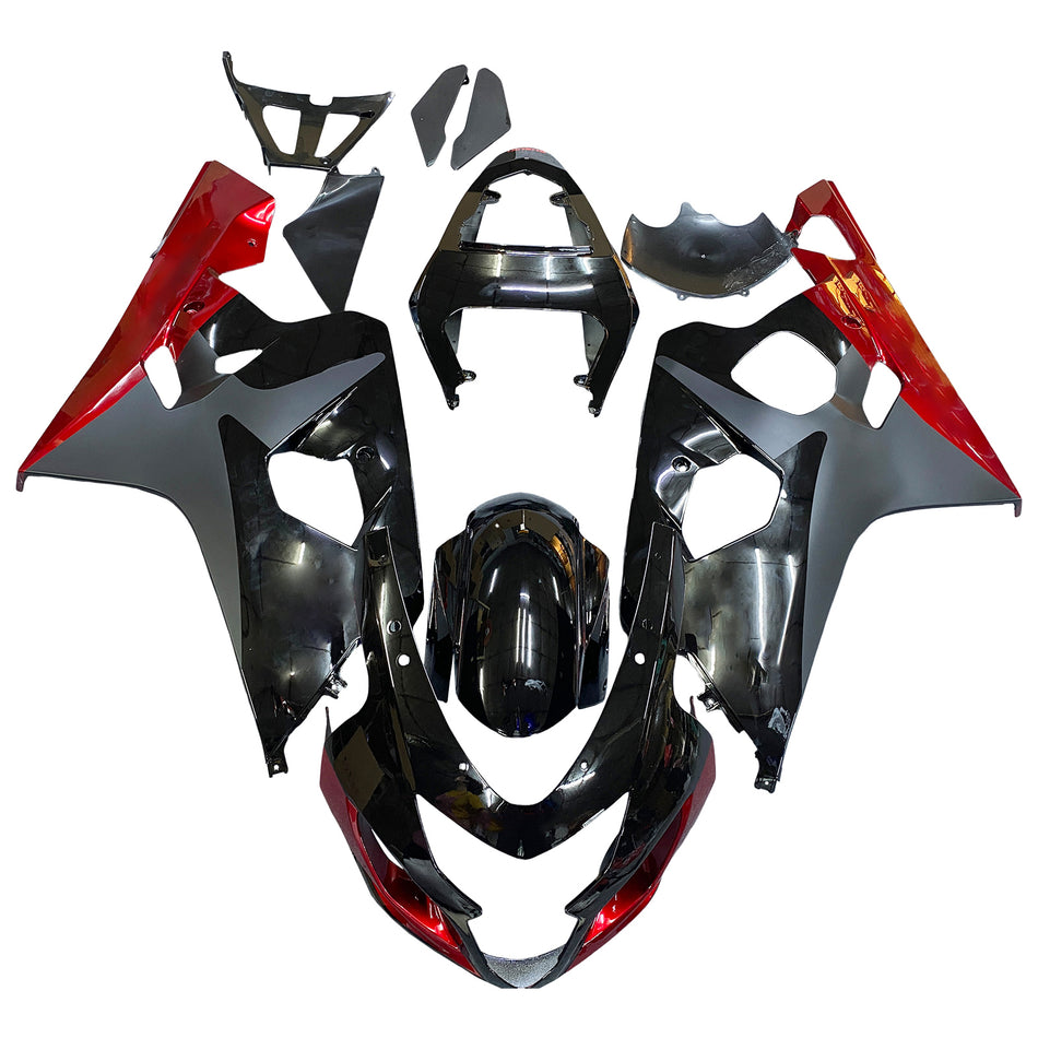Amotopart Verkleidungssatz Karosserie Kunststoff ABS für Suzuki GSXR 600/750 2004-2005 K4