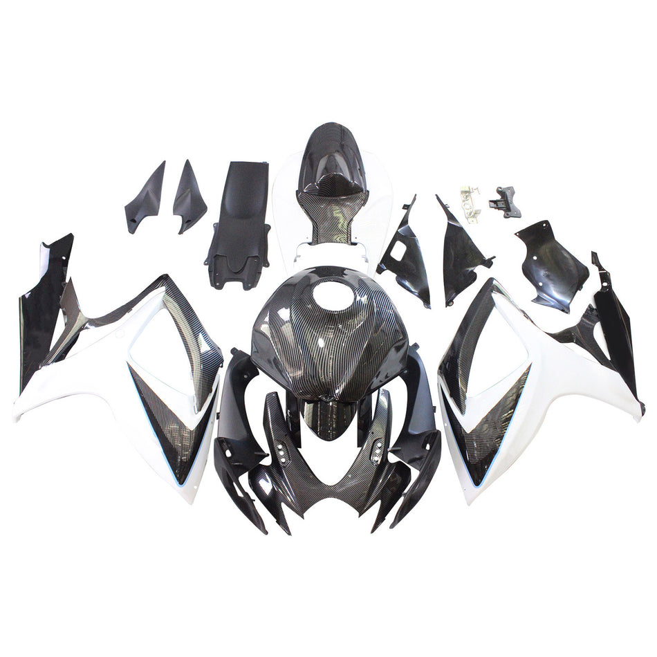 Amotopart Suzuki GSXR 600/750 2006–2007 K6 Verkleidungsset, Karosserie, Kunststoff, ABS