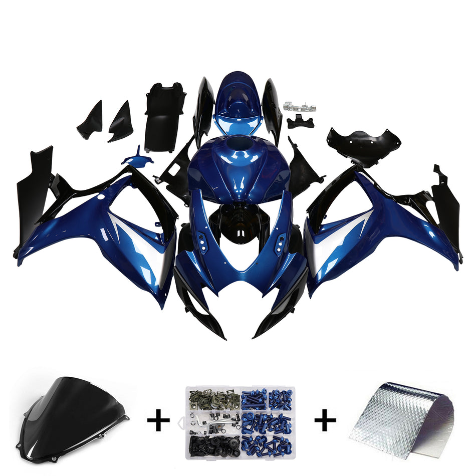 Injection Verkleidung Kit Karosserie Kunststoff ABS Für Suzuki GSXR 600/750 2006-2007 K6