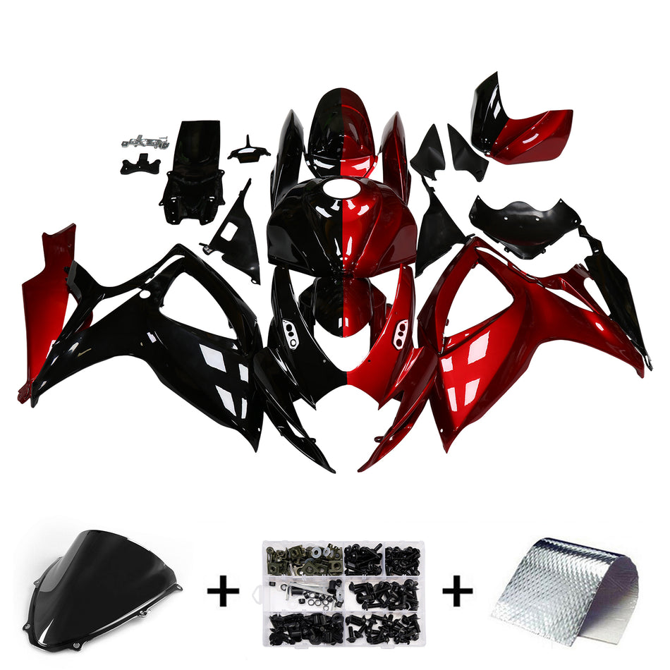 Injection Verkleidung Kit Karosserie Kunststoff ABS Für Suzuki GSXR 600/750 2006-2007 K6
